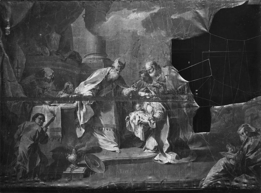  132-Giambattista Pittoni-Circoncisione di Gesù - Palazzo Pisani, Venezia 